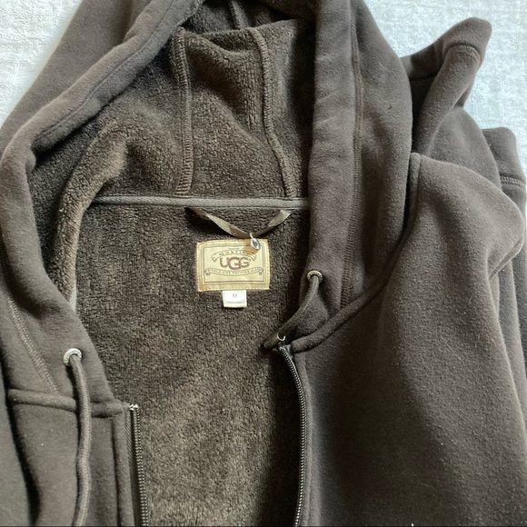 UGG Zip Up Hoodie, Brown, Size M. Excellent worn condition, like New!! - Picture 1 of 16